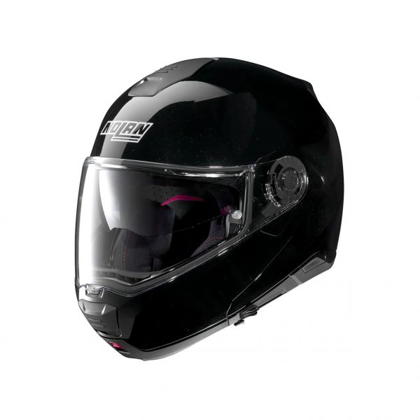 Flip up helmets Nolan Flip-Up N 100-5 Special N-Com Metal Black Helmet