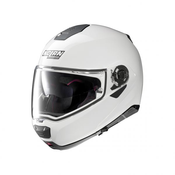 Flip up helmets Nolan Flip-Up N 100-5 Special N-Com Pure White Helmet