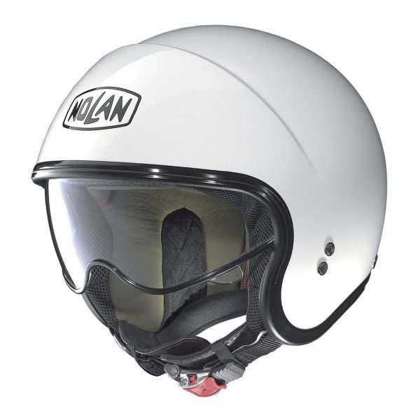 Jet helmets Nolan Mini-Jet N 21 Classic Metal White Helmet
