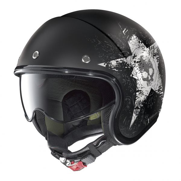 Jet helmets Nolan Open-Face N 21 Star Skull Flat Black Helmet