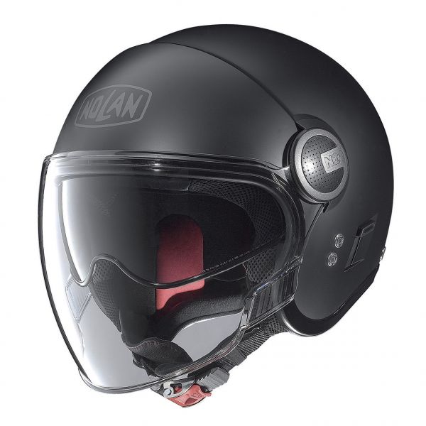 Jet helmets Nolan Mini-Jet N 21 Visor Classic Flat Black Helmet