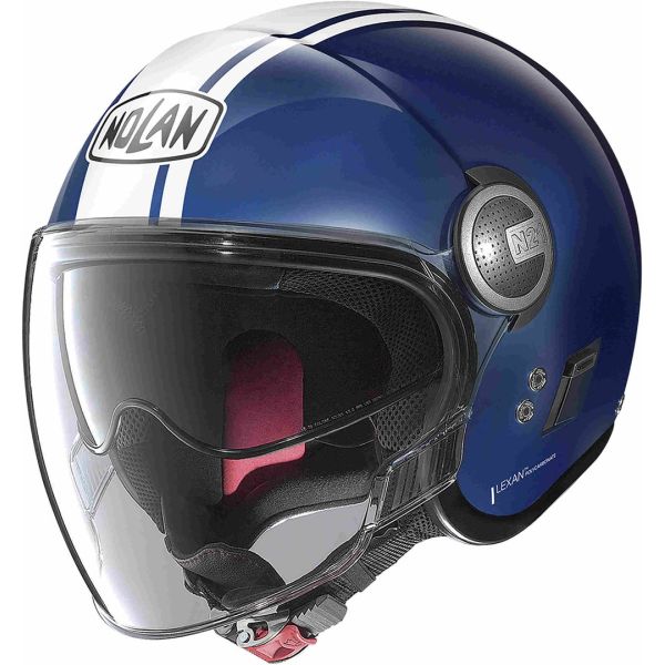 Casti Moto Jet (Open Face) Nolan Casca Moto Jet N21 Visor Dolce Vita Cayman Blue White 24