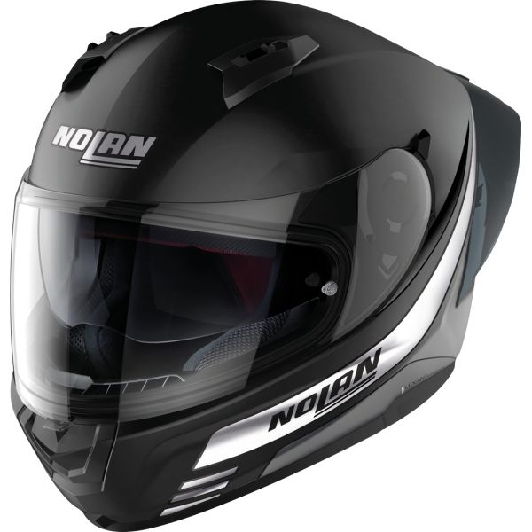  Nolan Full-Face Moto Helmet N60-6 Sport Outset Flat Black White 24