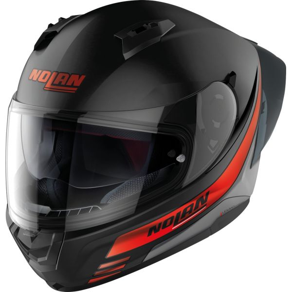 Full face helmets Nolan Full-Face Moto Helmet N60-6 Sport Outset Flat Black Red 24