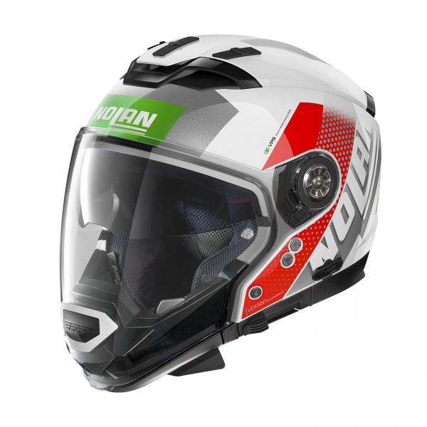 Full face helmets Nolan Crossover N 70-2 Gt Celeres N-Com Multicolor/White Helmet