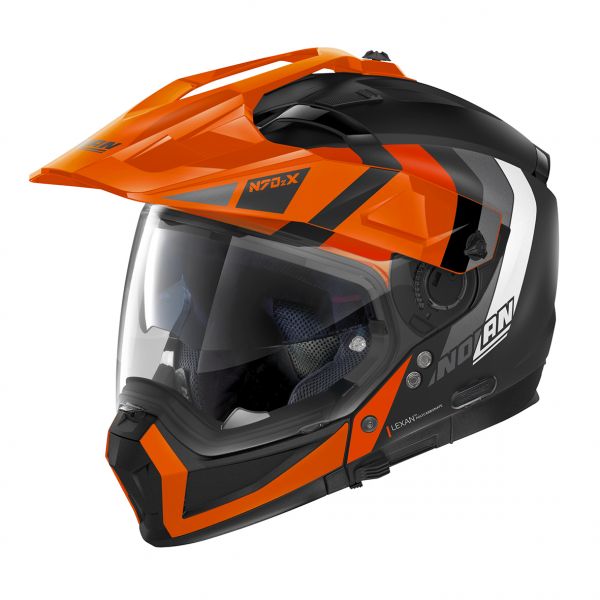 Full face helmets Nolan Crossover N 70-2 X Decurio N-Com Black/Orange Helmet