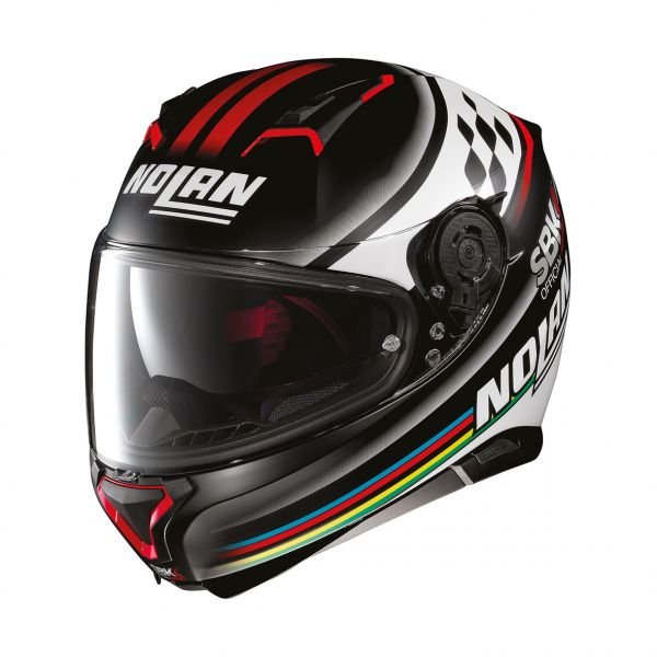 Full face helmets Nolan Full-Face N 87 Sbk N-Com Flat Black Helmet
