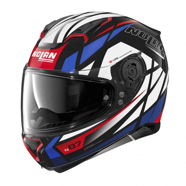 Full face helmets Nolan Full-Face N 87 Originality N-Com 064 Blue/Glossy Black Helmet