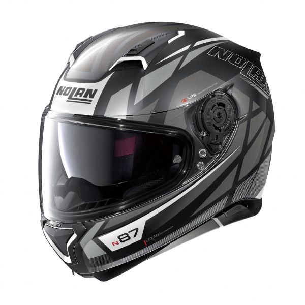Full face helmets Nolan Full-Face N 87 Originality N-Com 068 Grey/Flat Black Helmet