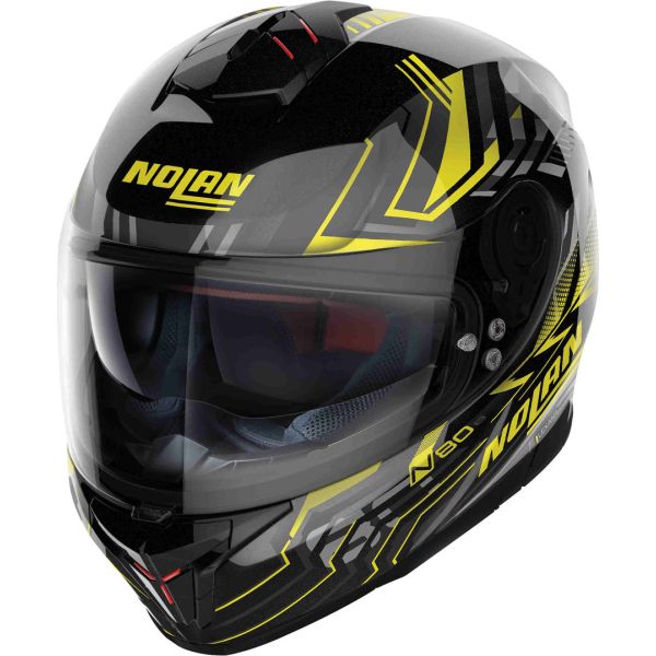 Full face helmets Nolan Full-Face Moto Helmet N80-8 Turbolence N-Com Glossy Black Yellow 24