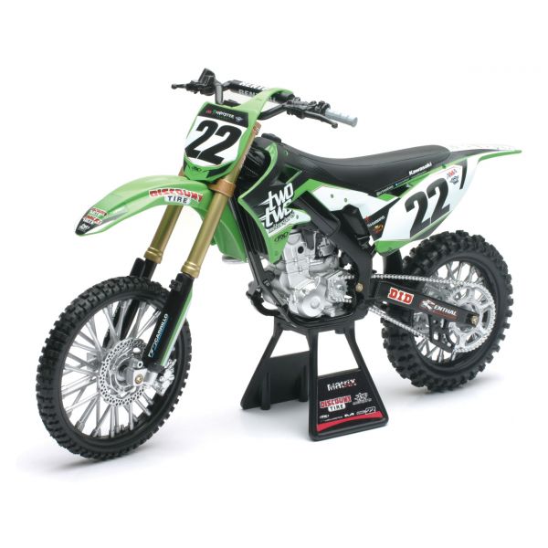 Off Road Scale Models New Ray Scale Model Kawasaki Chad Reed Nr 22 1:12