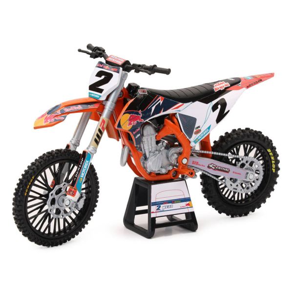 Off Road Scale Models New Ray Moto Scale Model Cooper Webb Red Bull KTM SXF 450 Toy 58353 1:12