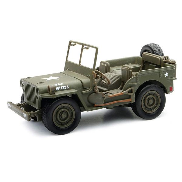  New Ray Macheta WWII Usa Willys Jeep&Flatbed 61503 1:32