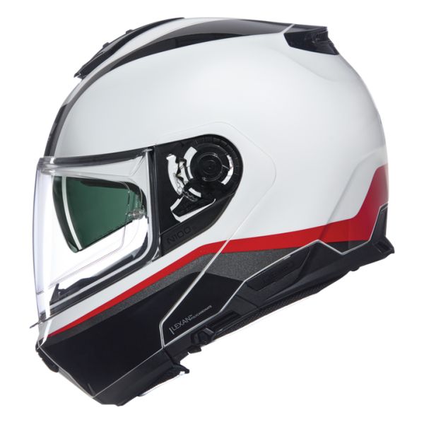 Casti Moto Flip-up (Modulabile) Nolan Casca Moto Flip-Up N100-6 Incognito 344 Black/White/Red 2025