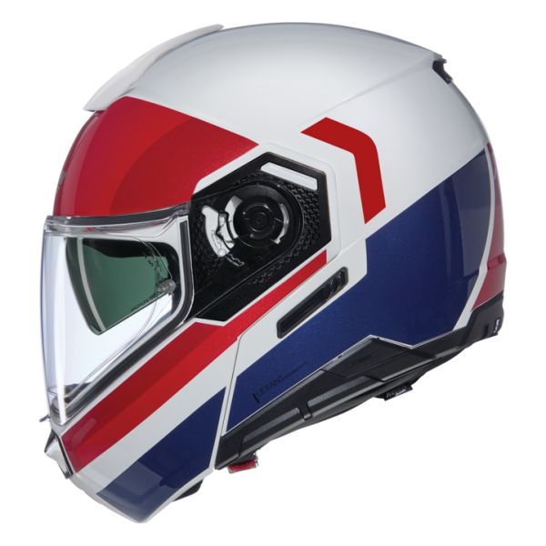 Casti Moto Flip-up (Modulabile) Nolan Casca Moto Flip-Up N90-3 Roboto 345 White/Red/Blue Glossy 2025