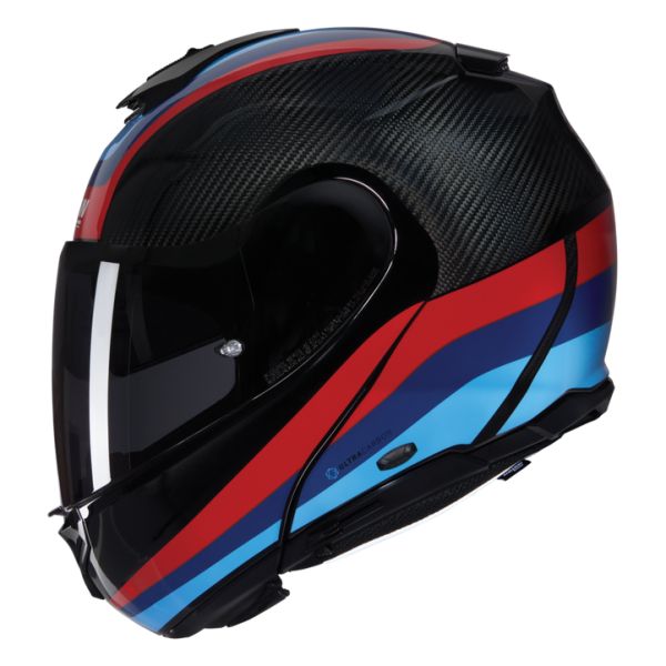 Casti Moto Flip-up (Modulabile) Nolan Casca Moto Flip-Up X-1005 Ultra Carbon Gran Tour 348 Black/Red/Blue 2025