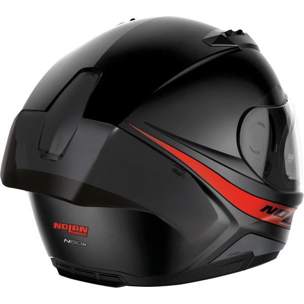 Casti Moto Integrale Nolan Casca Moto Full-Face N60-6 Sport Outset Flat Black Red 24