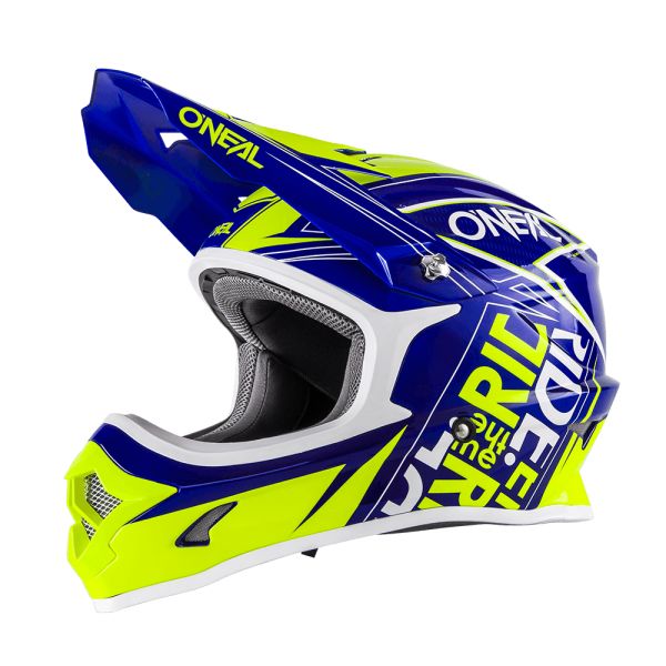 Helmets MX-Enduro Oneal MX 3Series Fuel Blue Hi-Viz Helmet