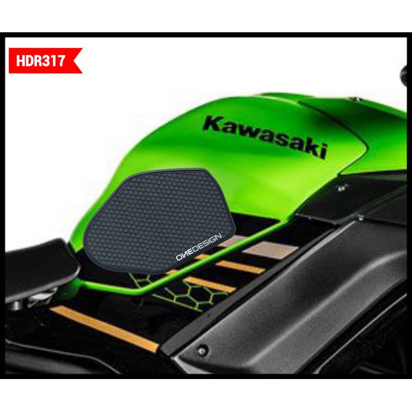 Motorcycle TankPads OneDesign Tank Grip Kawasaki Ninja 650 Black HDR317