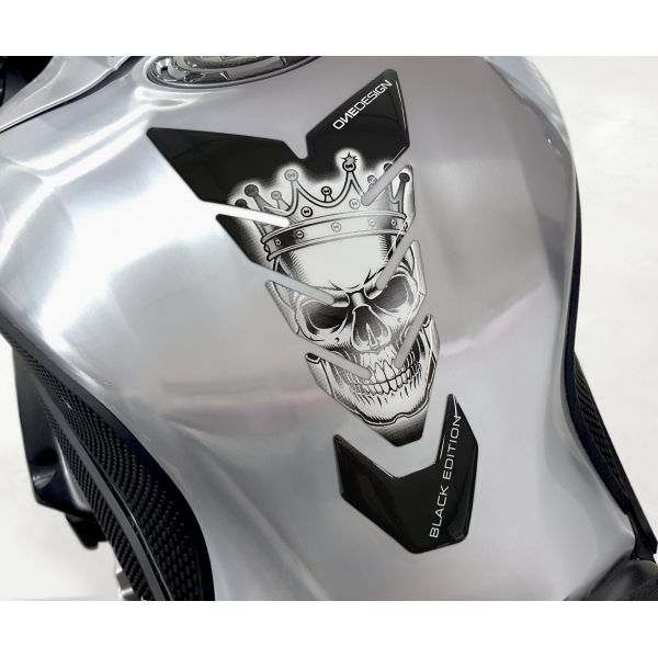 Motorcycle TankPads OneDesign Tankpad Black Edition Black	/White 43010850