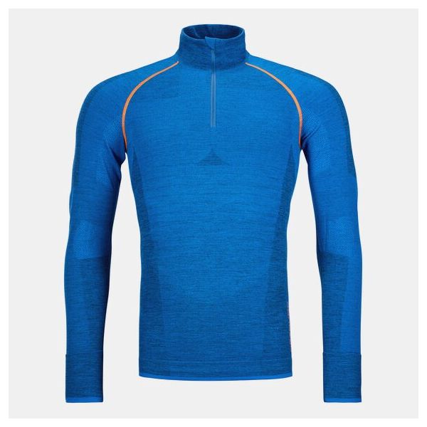  Ortovox Bluza Snowmobil Base Layer 230 Competition Zip Neck Just Blue