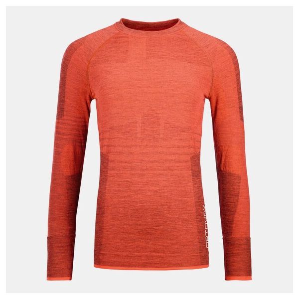  Ortovox Bluza Snowmobil Dama Base Layer 230 Competition Long Sleeve Coral