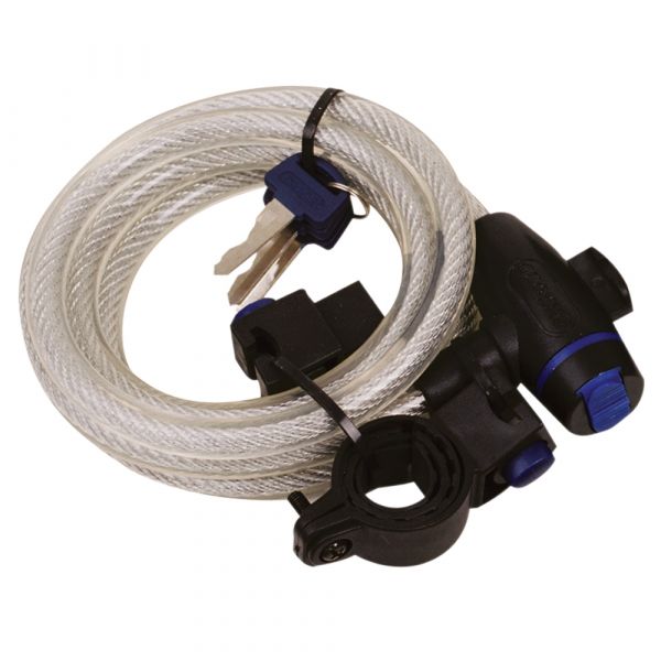  Oxford Cablu Antifurt 1.8M X 12mm - CLEAR