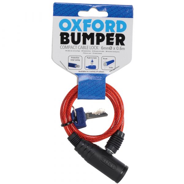 Anti theft Oxford Bumper Cable lock 600mm x 6mm