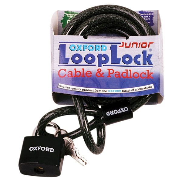  Oxford LOOP LOCK. 2.0M X 10mm - SMOKE