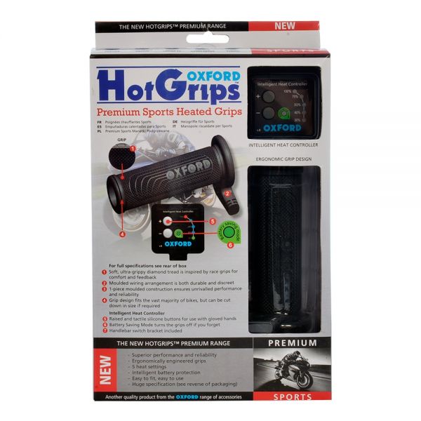 Grips Road Bikes Oxford HOTGRIPS PREMIUM SPORTS WITH V8 SWITCH