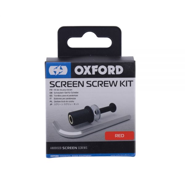 Various Accessories Oxford SCREEN SCREWS - RED 