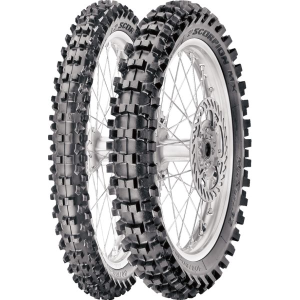 MX Enduro Tires Pirelli Moto Tire Scorpion Mid Soft MXMISO 32F 70/100-17 40M NHS TT