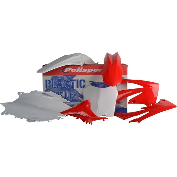 Plastice MX-Enduro Polisport Kit Plastice Honda CRF 250 R/CRF 450 R Red/White 90154