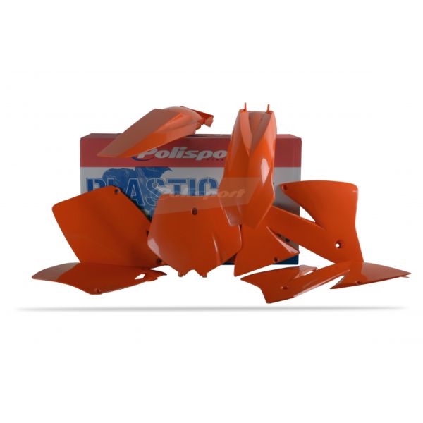 Plastics MX-Enduro Polisport Plastic Body Kit KTM EXC/200/250/300 Black/Orange 90101