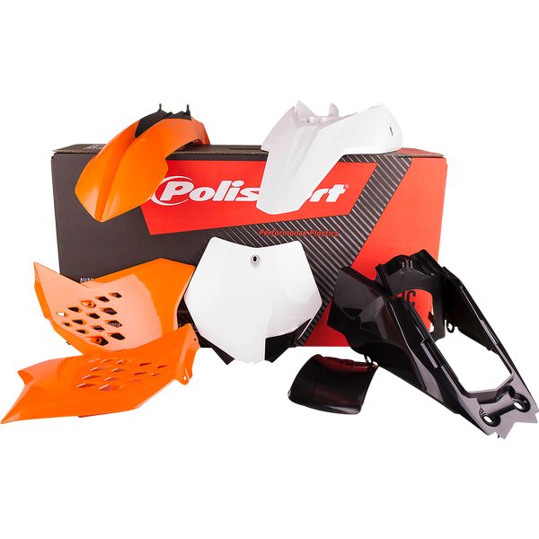  Polisport Kit Plastice KTM SX /65 Orange/White 90450
