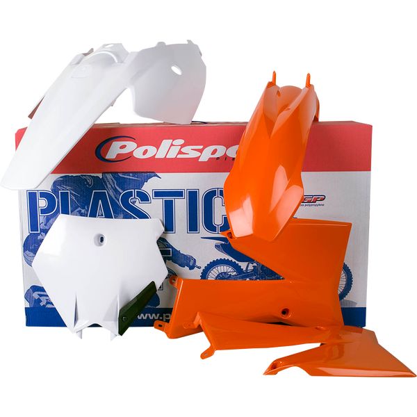  Polisport Kit Plastice KTM SX/XC/XC-F/125/150/250/300 Orange/White 90451