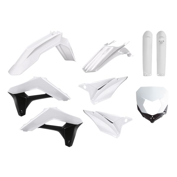 Plastics MX-Enduro Polisport Plastic Kit Sherco SEF-R 250/SE-R 250 Black/White 90857
