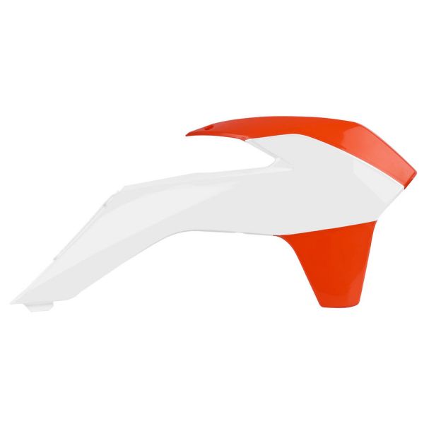  Polisport Laterale Radiator KTM EXC 2014-2016 Orange/White