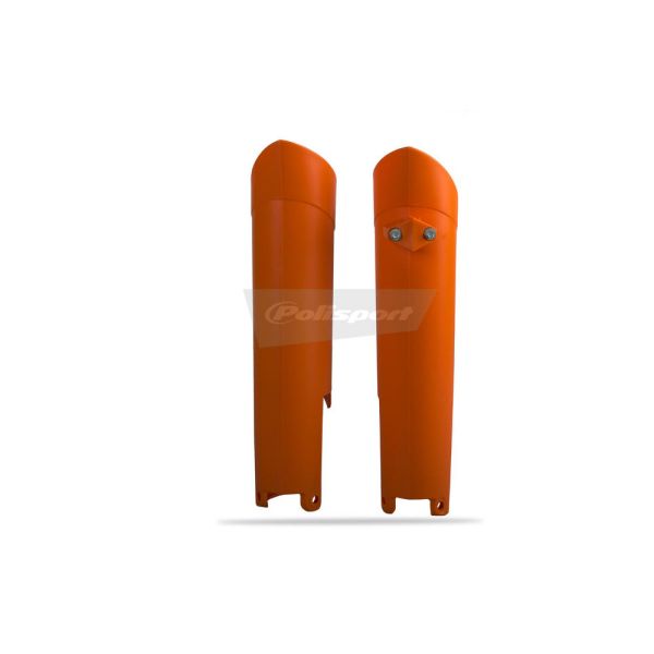 Plastics MX-Enduro Polisport KTM EXC 300 2008-2016 Orange Fork Sliders