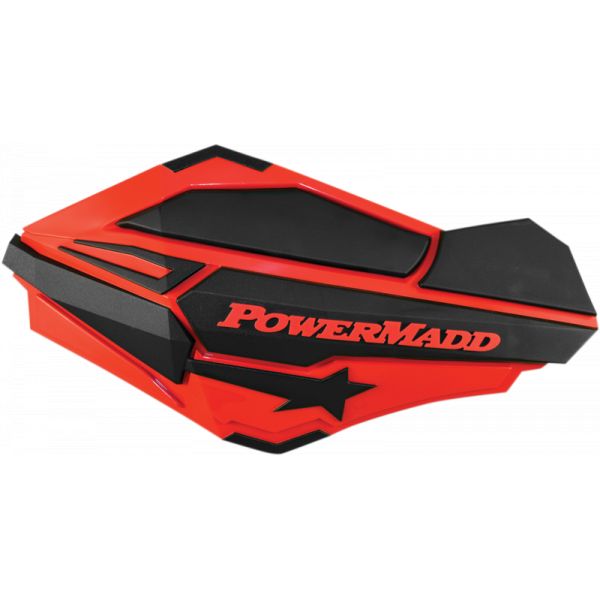  PowerMadd-Cobra Handguard ATV Red/Black Pol-34402 Aluminiu /Plastic