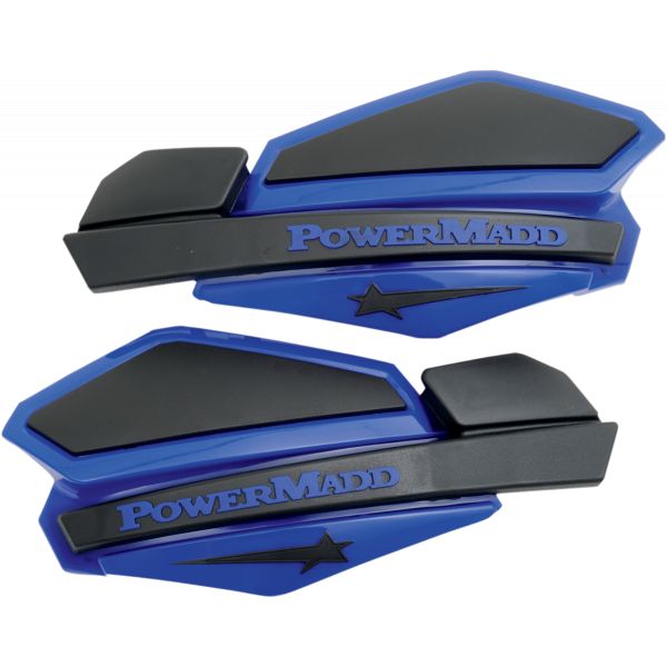ATV Handguards PowerMadd-Cobra ATV Guard Star Series 22 MM Plastic Black/Blue-34204