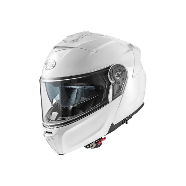 Flip up helmets Premier Helmets Flip-Up Moto Helmet Legacy Carbon GT U8 Glossy White 2024