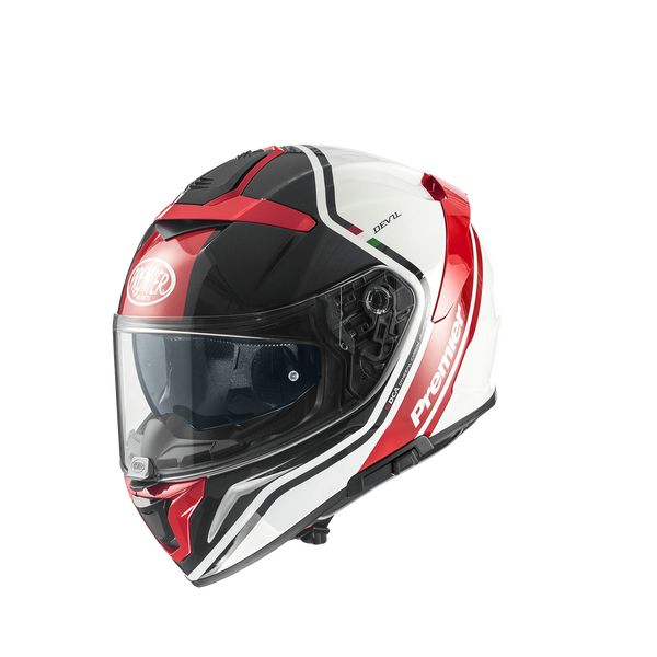  Premier Helmets Casca Moto Full-Face Devil PH 2 Glossy Red/White/Black 2024