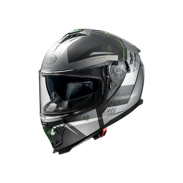 Full face helmets Premier Helmets Full-Face Moto-Helmet Typhoon BA MILYBM Matt Gray/Black 2024