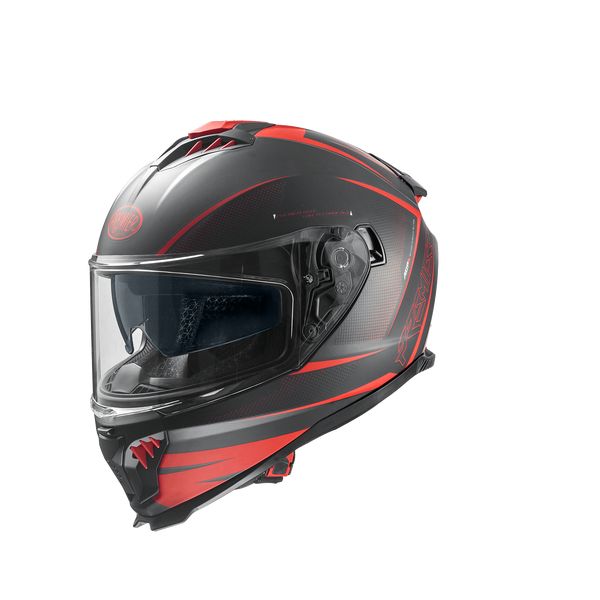 Full face helmets Premier Helmets Full-Face Moto-Helmet Typhoon FR 92BM Matt Black/Red 2024