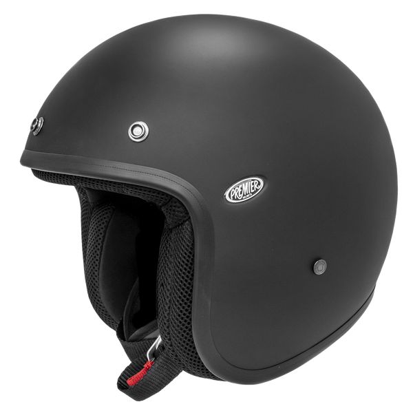 Jet helmets Premier Helmets Open-Face/Jet Moto Helmet Vintage CS U9BM Matt Black 2024