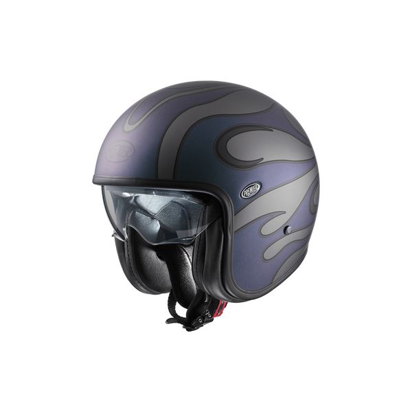 Jet helmets Premier Helmets Open-Face/Jet Moto Helmet Vintage IRIDEBM Matt Blue/Gray 2024