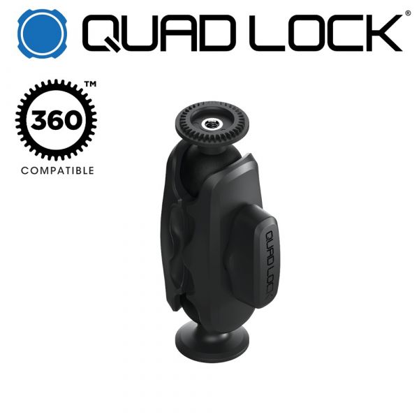 Handlebar Mounts Phone/GPS Quad Lock Brat Dublu Pivoti Mici 360 9.4 x 3.2 x 6.5