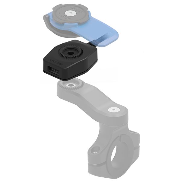 Handlebar Mounts Phone/GPS Quad Lock Motorcycle USB Charger QLA-MOT-USB
