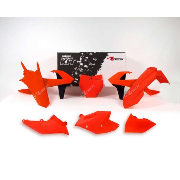  Racetech Plastics Kit KTM EXC 17-23' Neon Orange